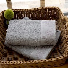 SHING LONG TEXTILE 台灣興隆毛巾 莫蘭迪美棉毛巾 125g 棉紗, 灰色, 2條
