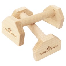 GOMUNARA 頂級木製平板支撐槓 俄挺槓 50公分 2入, 單一商品, 橡膠木