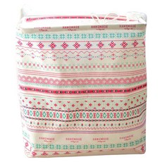 Craftsman In Storage 收納職人 北歐童話棉麻方型束口折疊收納籃/洗衣籃/髒衣籃, 波西米亞