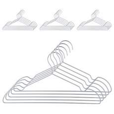 Craftsman In Storage 收納職人 極簡超輕量無痕防滑太空鋁合金衣架 簡約款 41cm, 20個, 啞光銀