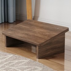 B VID 辦公家用原木腳踏凳, 胡桃木