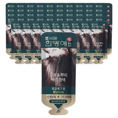 리더뷰 한방애 빠른염색 염색제 파우치 7호, 흑갈색, 50개