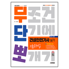 2025 무단뽀 건설안전기사 실기(필답형+작업형) 기출문제집 : 최신 개정 법령과 관련 기준 완벽 반영, 시대에듀