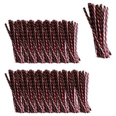 코히모 반짝이 컬러 막대타이 5W0440, 1000개, 사선 레드