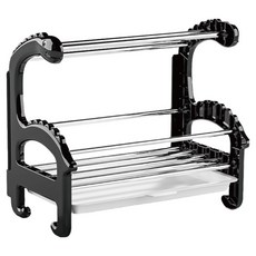 小麥購物 多功能置物架 桌面款 C613 245g, 黑色, 1個, 1層