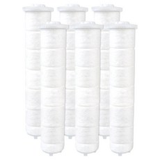 REFILTER 大林衛浴 蓮蓬頭兼容濾芯, 6個, 無香