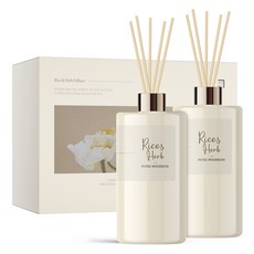 살림백서 라이스 앤 허브 대용량 디퓨저 500ml x 2p 선물세트, 호텔우드룸, 1개