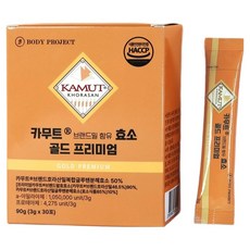 BodyProject 卡姆特小麥品牌餐酵素 黃金頂級版 30入, 1個, 90g