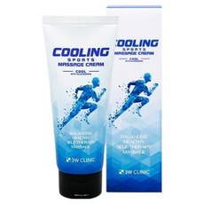 3W CLINIC 涼感運動按摩霜, 1個, 120ml