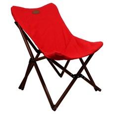 Nuit 努特 舒適天堂 帆布鋁合金小川椅, 1個, 櫸木紋 紅色