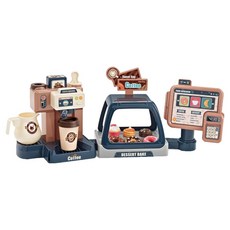 Jiacheng 天空星星咖啡專賣店甜甜圈超市收銀台遊戲 jiach66894, 1個, 藍色