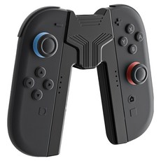 HOHOO 任天堂 Switch 2 Joy-Con 相容充電握把 支架 手把 遊戲握把, 黑色, 1個, 單一商品