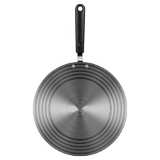 食品級430不銹鋼多功能解凍加熱導熱板 24cm, 黑色, 1個