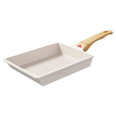 HONDONI 日式麥飯石不沾玉子燒鍋/不沾鍋 V3 米白色, 18.5cm, 1個