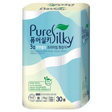Pure Silky 紙漿3層衛生紙, 30捲, 1個, 30m