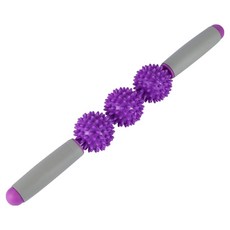 Clonine 筋膜放鬆刺蝟三球按摩棒, 紫色, 1個