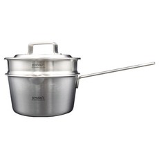 MODU'I BLUEMAMA Modu-i 316不鏽鋼免拋光單柄鍋 + 蒸籠 + 鍋蓋套組, 1套, 17.5cm