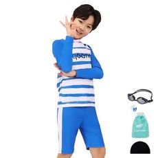 aquatica 兒童用防磨衣一般泳鏡5件組 AQA482