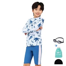 aquatica 兒童防磨衣一般泳鏡5件組 AQA484