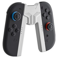 HOHOO 任天堂 Switch 2 Joy-Con 相容充電握把 支架 手把 遊戲握把, 白色, 1個, 單一商品