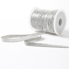 Khohimo 可裁剪 DIY 水鑽條 90cm 5W0448, 2個, 熱接著式 銀色