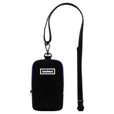 寵物斜背撿便袋, 1個, 黑色 藍色