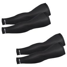 HIGH MOUNT Zeco大條紋無縫涼感袖套 大尺碼 2入, 2組, 黑色