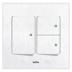 winners Bello 白色 雙聯3開關, 1個