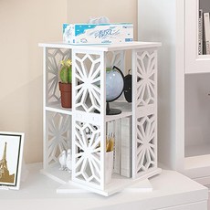 Osun DIY木塑板 歐式雕花櫻花書架 CE178-YH40 39.5 x 29.5 x 19cm, 1個, 白色