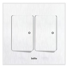 winners Bello白色2個用開關 2孔, 1個