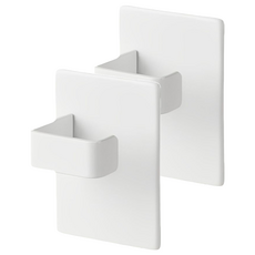 i LIFE 日式磁吸掛勾收納架 2個, 白色, 1組