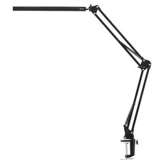 護眼LED長臂燈美式夾子檯燈, 黑色