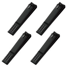 小麥購物 方格紋指甲剪 G896 大 35g, 黑色, 4個