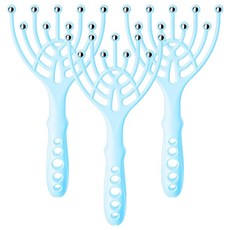 Goodsome 便利頭部按摩器 9爪 8.5 x 19 cm 40g, 藍色, 3個