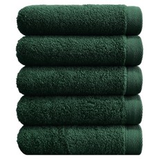 Towelist Forte 飯店毛巾 200g 40支 精梳棉, 深綠色, 5個