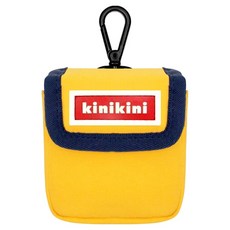 kinikini 狗狗 Logo Supplex 拾便袋 7 x 3 x 7 cm, 黃色, 1個, 1入