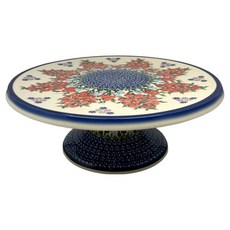 VENA 波蘭陶 蛋糕架 28 x 28 x 10.5cm, 紅莓果園, 1個