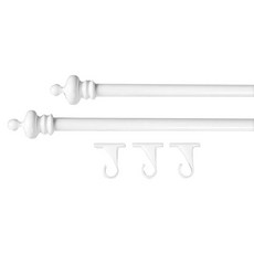 FREESPACE 皇冠造型窗簾桿 25mm, 白色