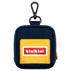 KINI KINI 寵物Logo拉鍊拾便袋, 1個, 海軍藍