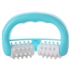 BM Design 涼爽刮痧指壓滾輪按摩器, 藍色, 1個