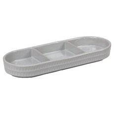 Royal Boden Noble 三格配菜分隔盤, 白色, 1個