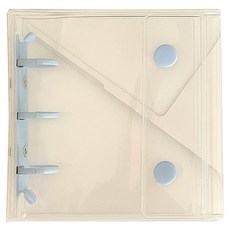 무드잉크 미니 포토카드 바인더 3공 10매 A8, 헤이즈블루, 1개
