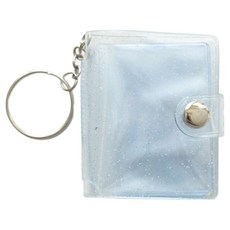 Mood Ink 證件照活頁夾 貼紙簿 證件照迷你相簿活頁夾 4.8 x 6.2 cm, 亮片透明, 16張