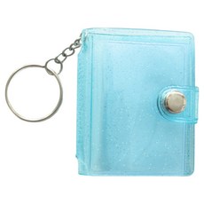 무드잉크 증사바인더 스티커 북 증명사진 미니 앨범 바인더 4.8 x 6.2 cm, 글리터블루, 16매