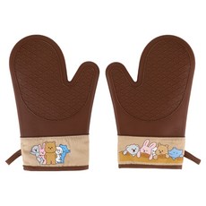 Dailylike My Buddy 矽膠烤箱手套, 2個, 混色