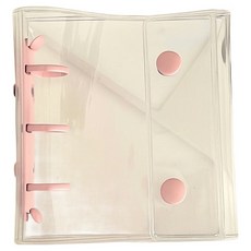 Mood Ink 迷你小卡冊 3孔 10張 A8, 淺粉色, 1個