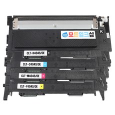 모든잉크샵 삼성 CLT-P404C/OE CLT-K404S C404S M404S Y404S 호환토너 4종 세트, 검정, 파랑, 노랑, 빨강, 1세트 검정, 파랑, 노랑, 빨강, 1세트