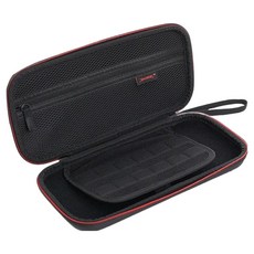 LAN Star 任天堂 Switch2 12合1 便攜包 + 遊戲卡收納盒, 黑色, 1個, LS-NT2-CASE