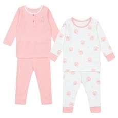 Tartine et Chocolat 幼兒四季長袖內衣2件組 + 購物袋