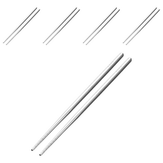 博友制鈦 純鈦筷子, 5雙, 單件, 銀色